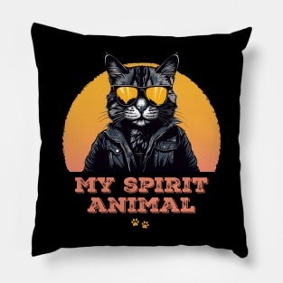 My spirit animal - cat Pillow