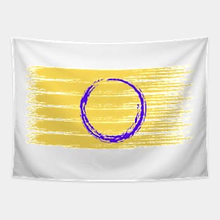 Pride Collection - Intersex Pride Flag (Paint Streak/Horizontal) Tapestry