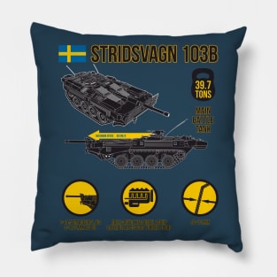 Who likes tanks! Strv 103B Swedish Tank Pillow