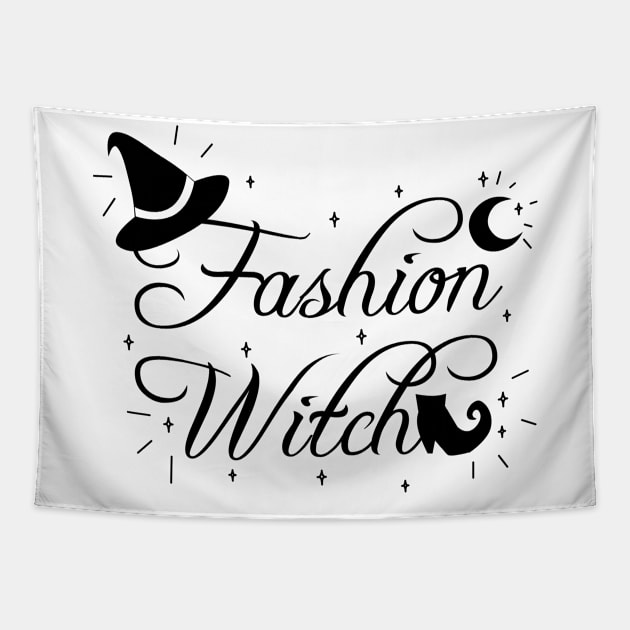 Fashion Witch Tapestry by My Bright Ink