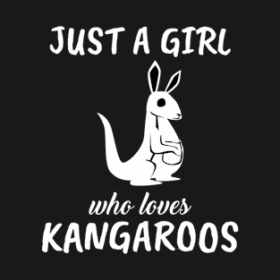 Just A Girl Who Loves Kangaroos T-Shirt