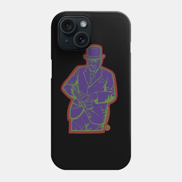 Winston Churchill Phone Case by Art from the Blue Room