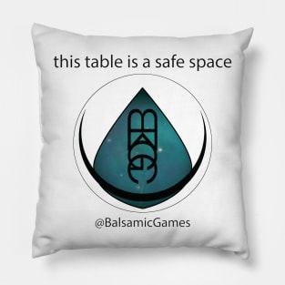 This table is a safe space! Pillow