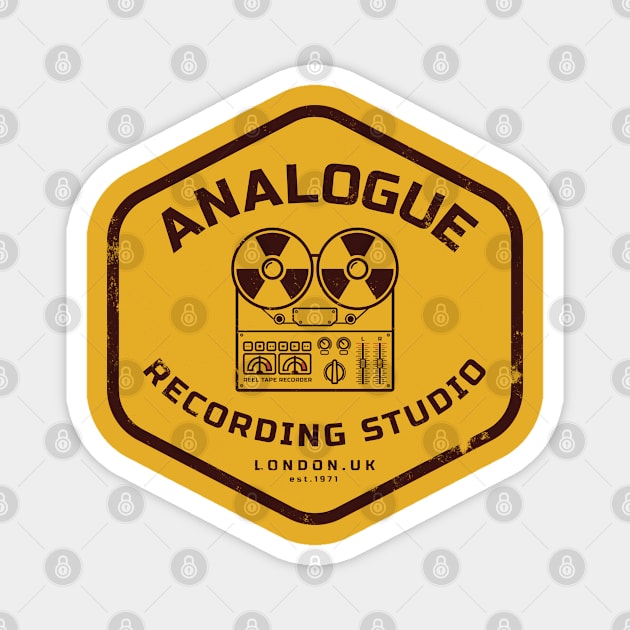 Vintage Analogue Recording Studio Magnet by SmudgeWorx