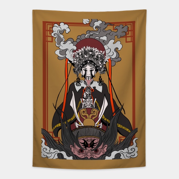 Chinese Opera Tapestry by llllleed