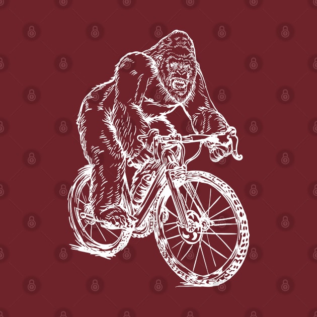 SEEMBO Gorilla Cycling Bicycle Bicycling Cyclist Biking Bike by SEEMBO