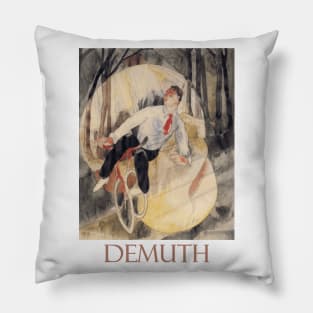 Vaudeville, The Bicycle Rider by Charles Demuth Pillow