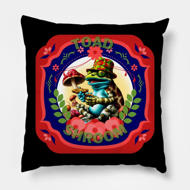 Shroom Toad Pillow by Blumammal