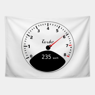 Speedometer Porsche 911 Turbo Tapestry