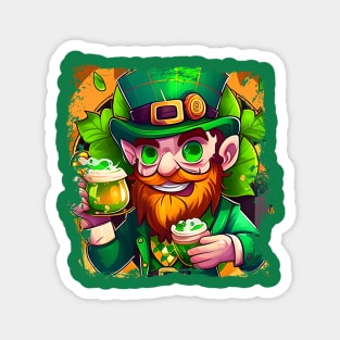 Lucky Leprechaun Beer With Me St. Patrick's Day Magnet