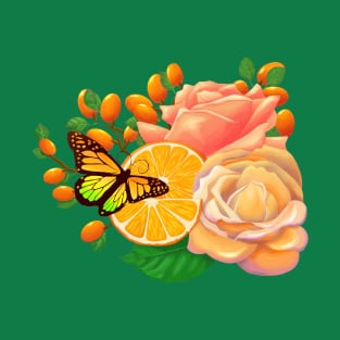 Full Bloom | Butterfly loves oranges T-Shirt