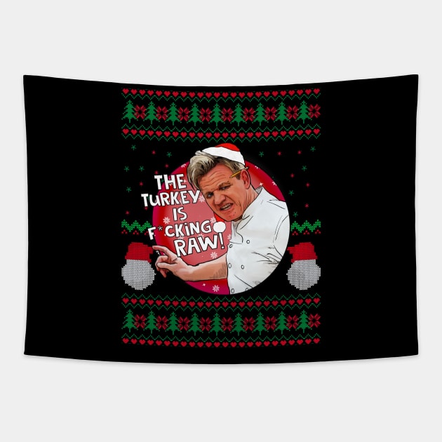 Gordon Ramsay is supervising Christmas dinner Tapestry by Camp David