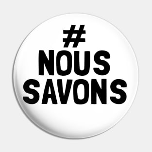 # nous savons Pin