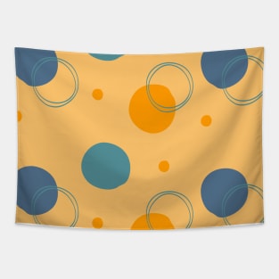 Abstract circle pastel pattern Tapestry