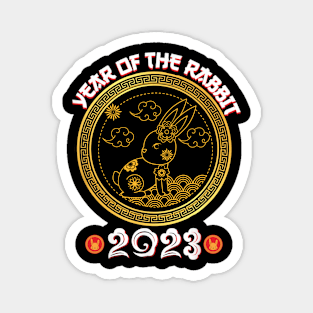 Year Of The Rabbit Happy Lunar Chinese New Year 2023 Magnet