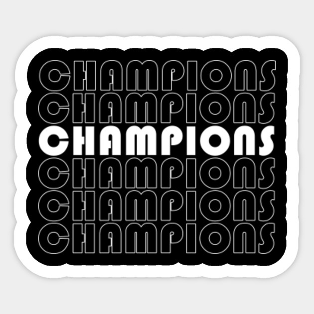 Football Champions Matching Sports Football Championship Swag - Football Champions - Sticker