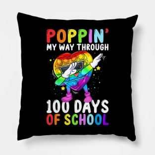 My Way Through 100 Days Of School Fidget Pop It Toy Pillow