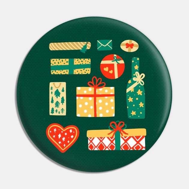 Christmas Gifts Pin by Salty Siren Studios