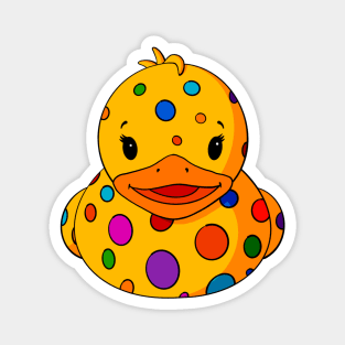 Dotted Rubber Duck Magnet