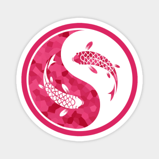 Pink, Koi Fish Lover Magnet