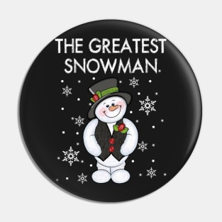 Frosty Abominable Greatest Snowman Hat Christmas S Pin