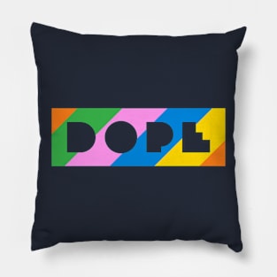 Dope Colorblock, v2 Pillow