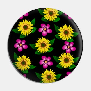 sunflowers, pink flowers, floral, bloom, flowery Pin