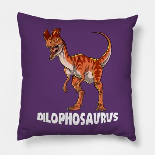 Dilophosaurus Dinosaur Design Pillow