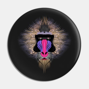 Mandrill monkey Pin