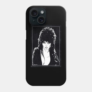 ELVIRA - MISTRESS OF THE DARK (Black and White) Phone Case