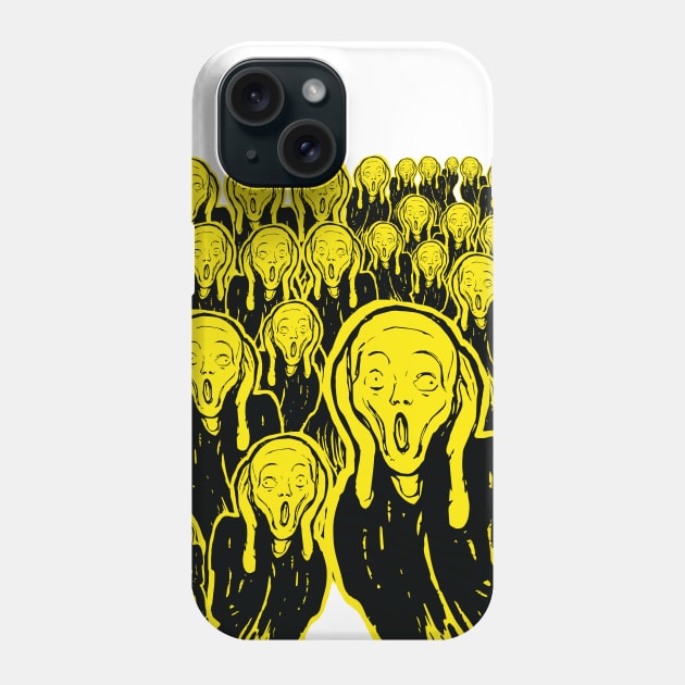 The Scream 21st Century Selfie Phone Case by pelagio