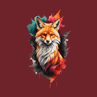 watercolor fox T-Shirt