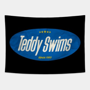 Vintage Teddy Swims Tapestry