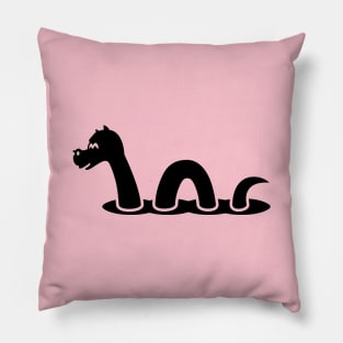 Cute Little Sea Dragon (black) Pillow