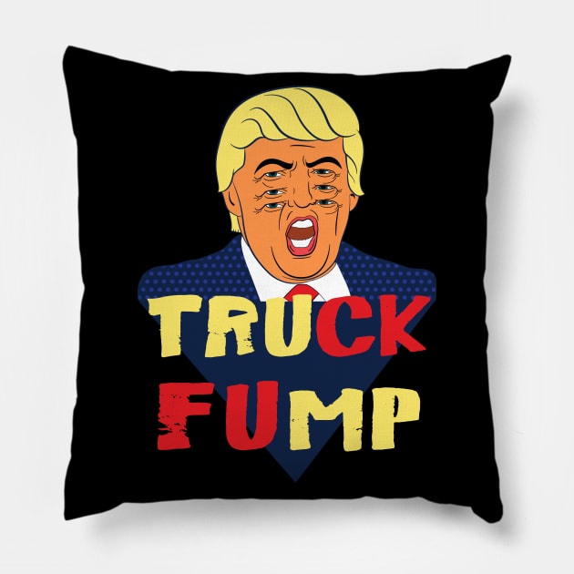 Truck Fump Pillow by LanaBanana