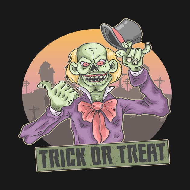 Halloween Trick Or Treat by snkroffprint