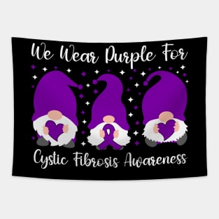 We Wear Purple For Cystic Fibrosis Awareness Tapestry