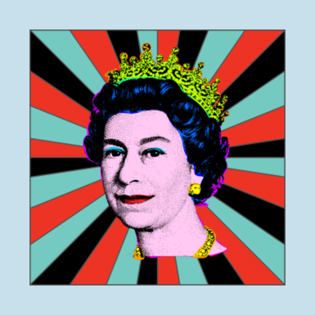 Discover Retro Queen Elizabeth II Her Royal Highness Queen of England - Yas Queen - T-Shirt