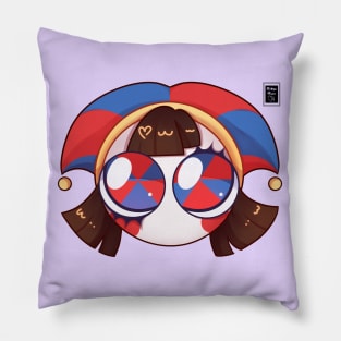 Cute Pomni Icon Pillow