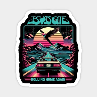 Budgie Rolling Home Again Magnet