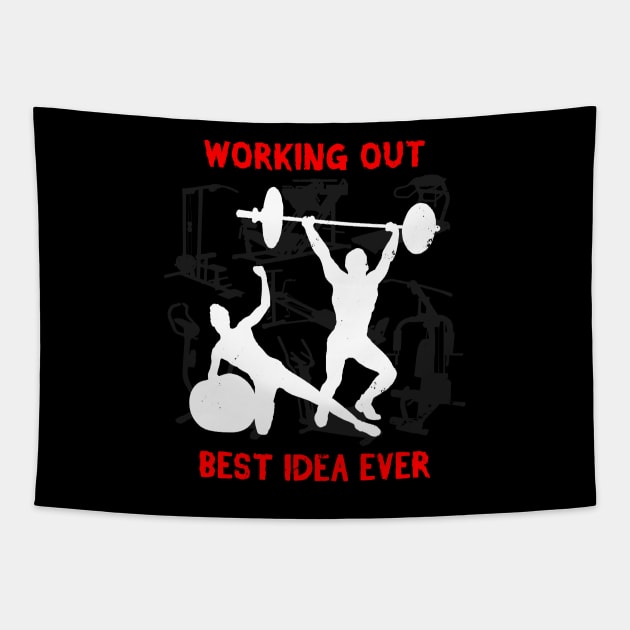 WORKING OUT, The best idea ever Tapestry by BoggsNicolas