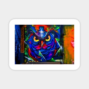 Owl Graffiti Street Art Camden Town London Magnet