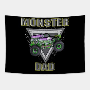 Monster Truck Dad Fathers Day Monster Truck Are My Jam Tapestry