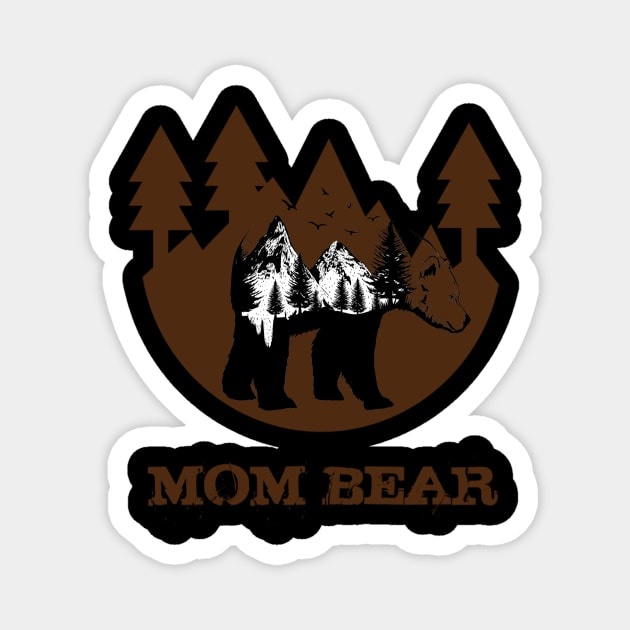Mom Bear Magnet by FERRAMZ