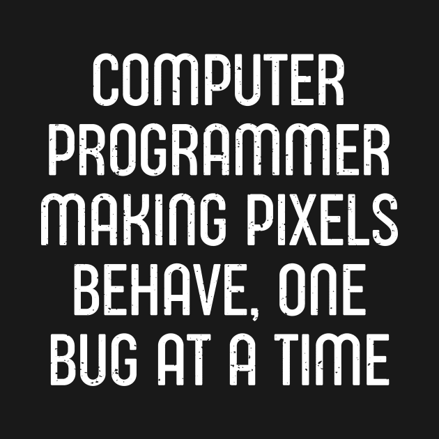 Computer Programmer Making Pixels Behave by trendynoize