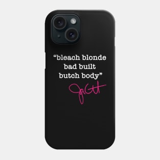 bleach blonde bad built butch body - Jasmine Crockett Phone Case