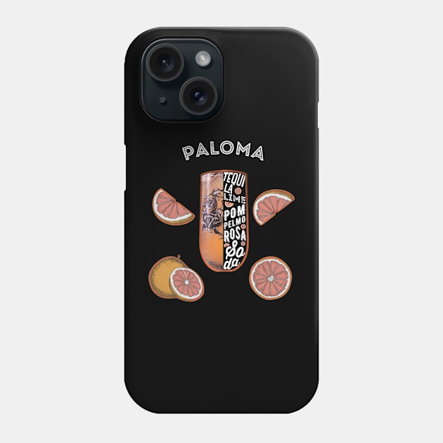 Paloma Cocktail Drink Phone Case by Pistacchio Gift