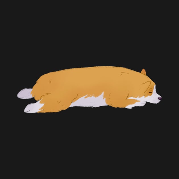 Sleeping Corgi by PastelShark