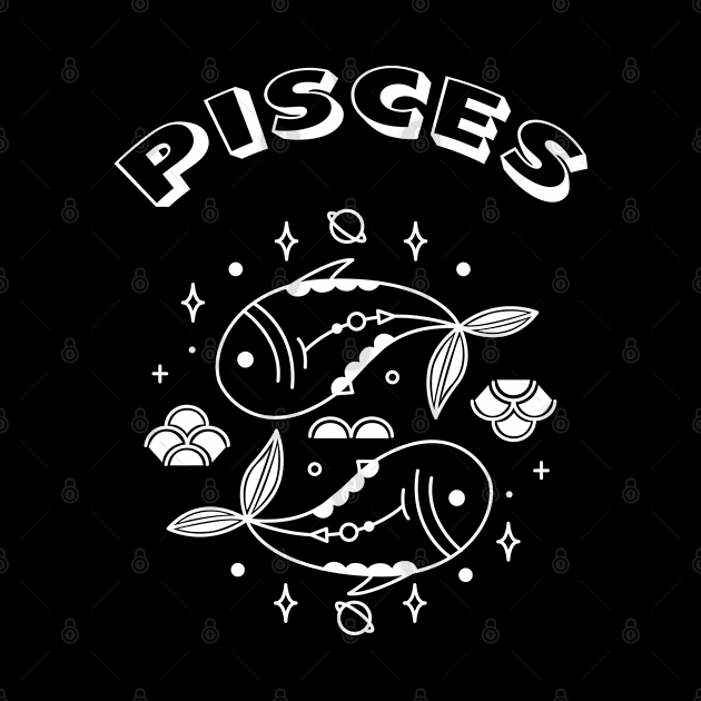 Pisces Zodiac Sign by GPrez Designs