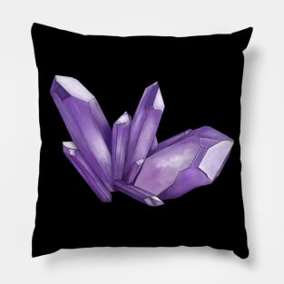 Purple Amethyst Crystal Pillow